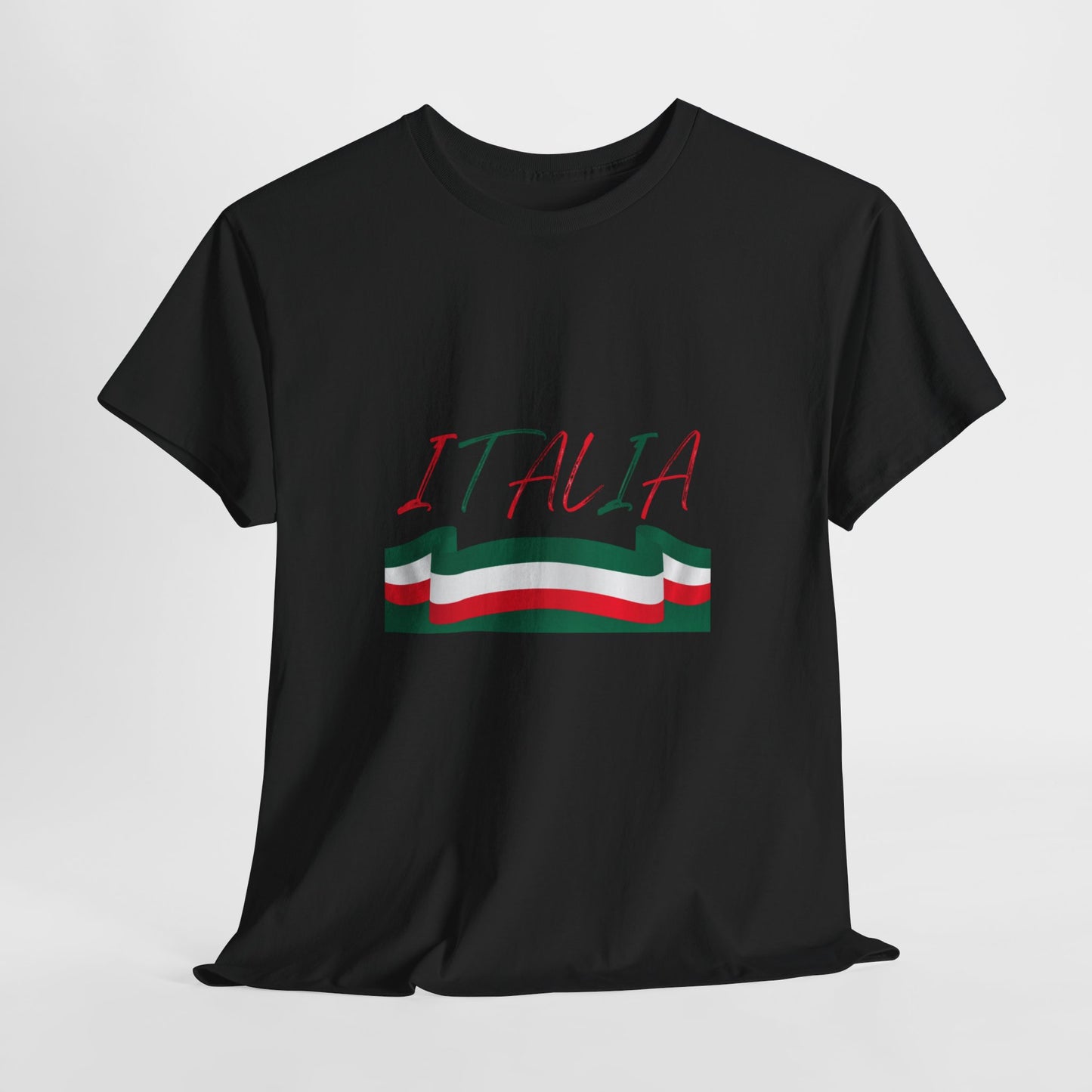 Italia Unisex Heavy Cotton Tee - Comfortable Italian Pride Shirt