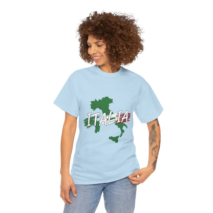 Italia Heavy Cotton Tee - Comfortable Unisex Shirt with Italy Design