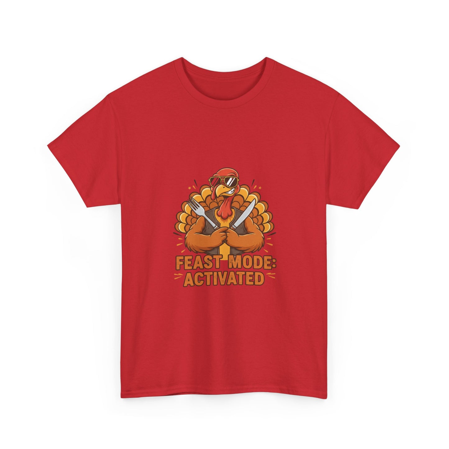 Thanksgiving Feast Mode Unisex Heavy Cotton Tee