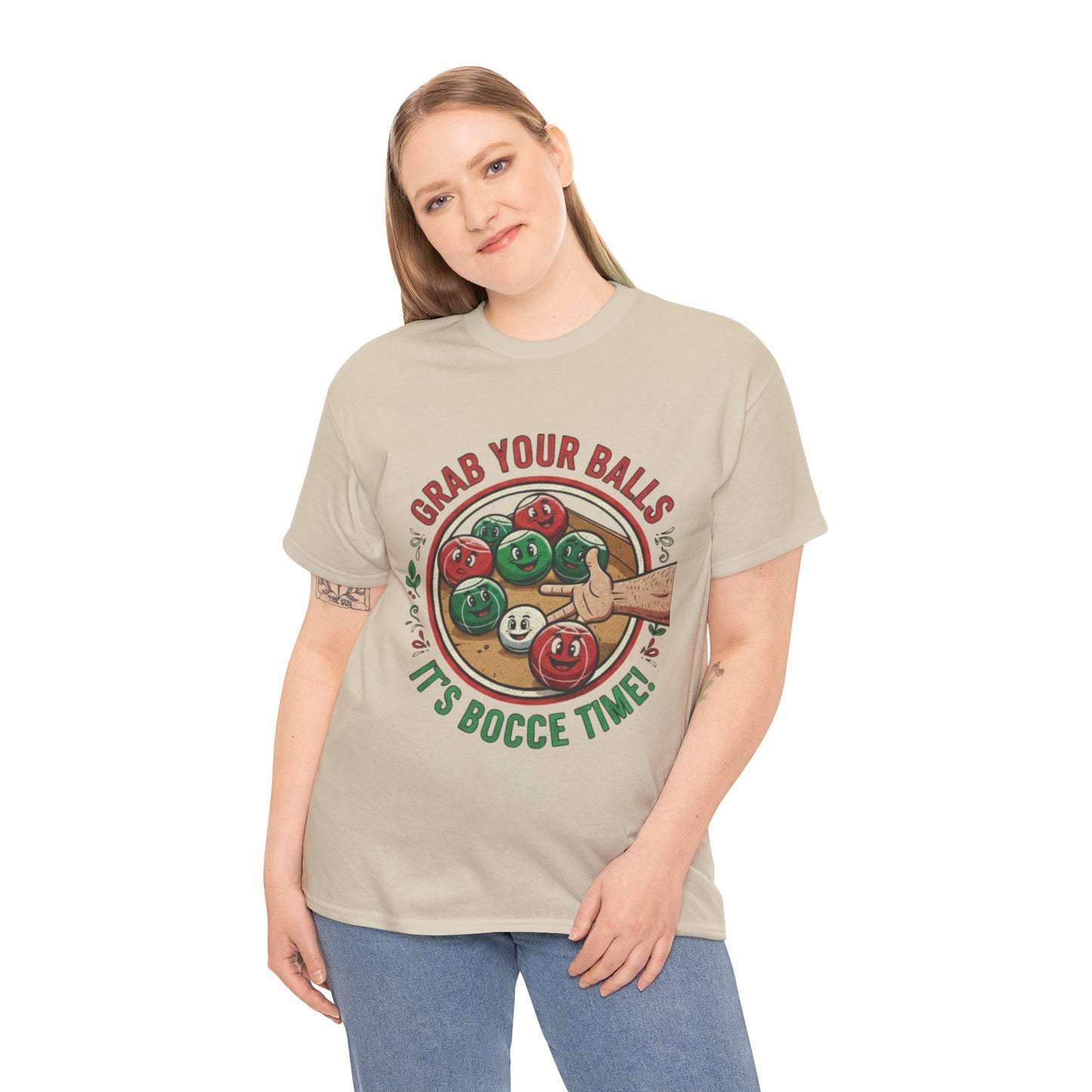 Bocce Ball Humor Tee - Grab Your Balls, It's Bocce Time!