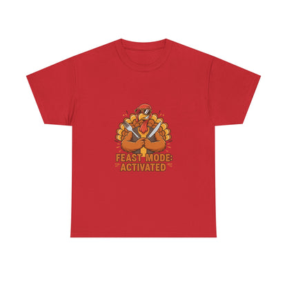 Thanksgiving Feast Mode Unisex Heavy Cotton Tee