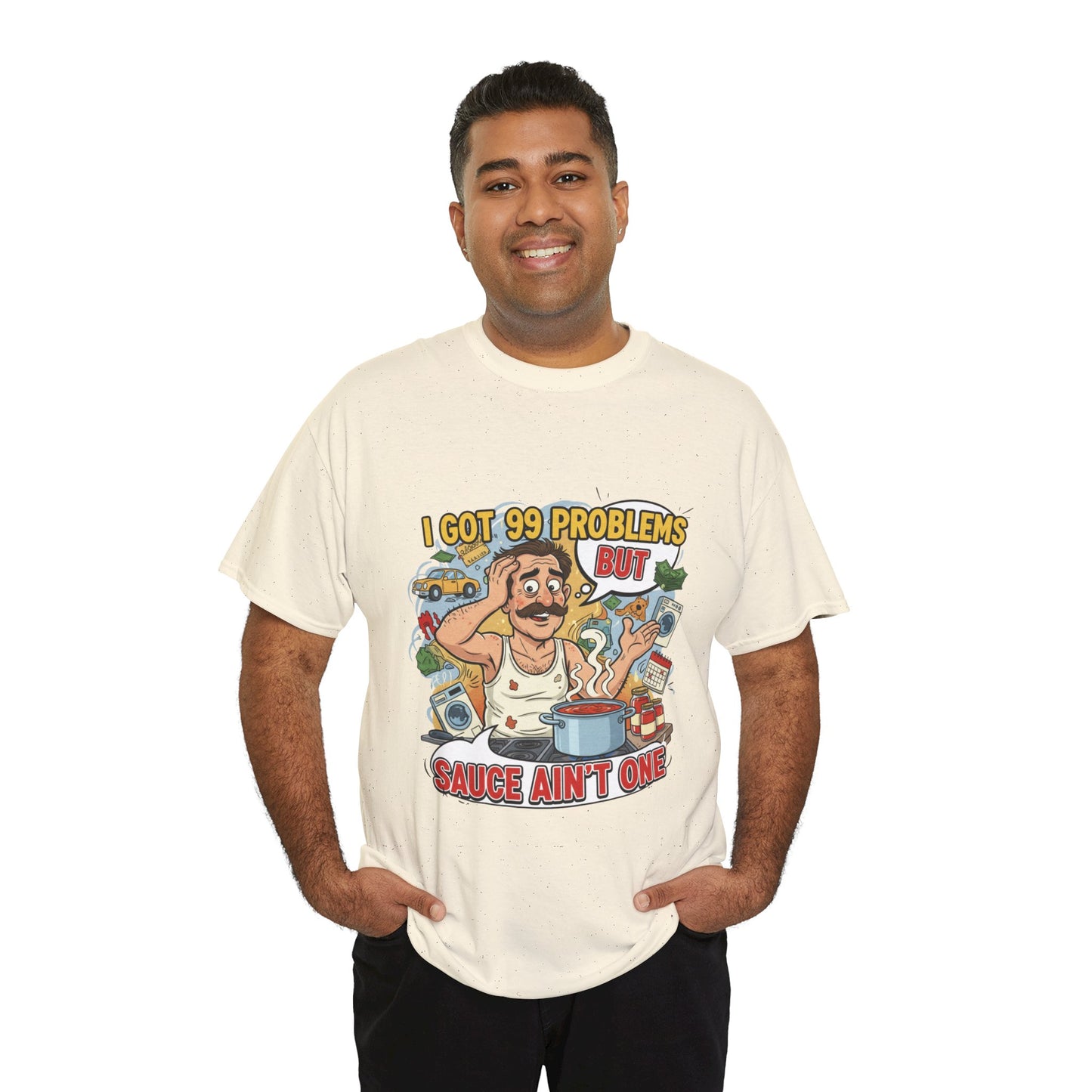 99 Problems Unisex Heavy Cotton Tee - Funny Cooking Tee