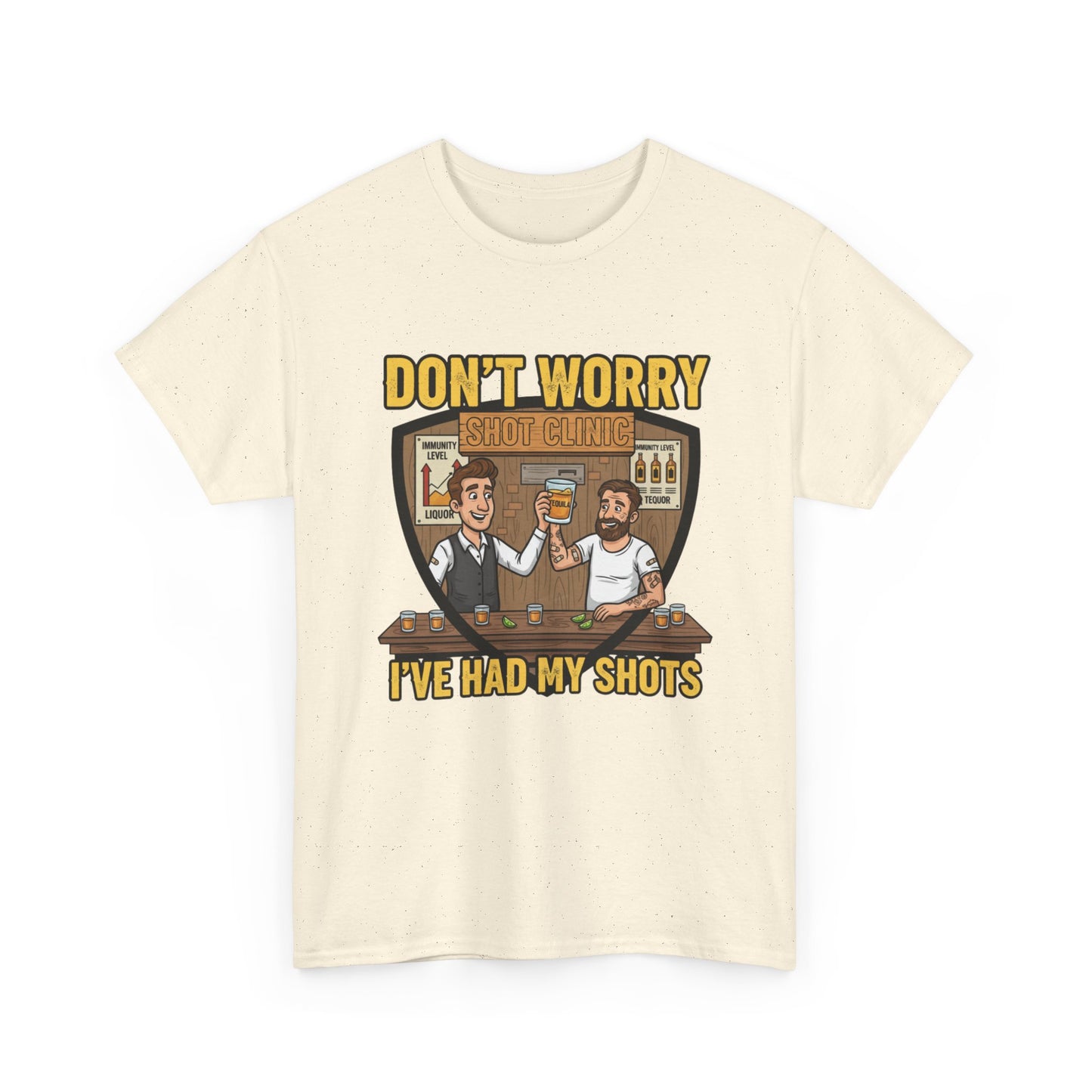 Funny Vaccination Humor Tee, Unisex Heavy Cotton Tee, Vaccine Shots Shirt, Quirky T-Shirt, Gift for Healthcare Workers, COVID-19 Humor [...]