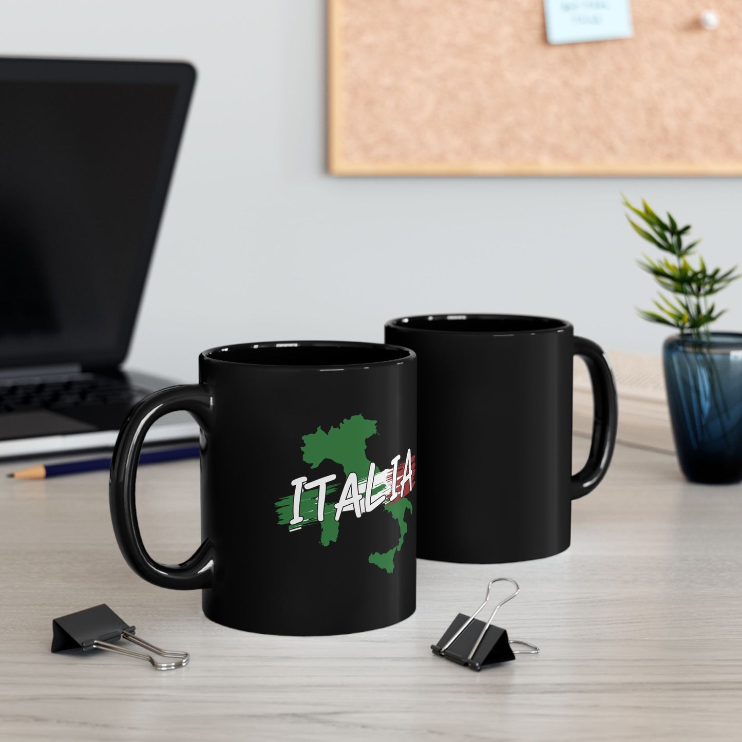Italy Map Coffee Mug - 11oz Black