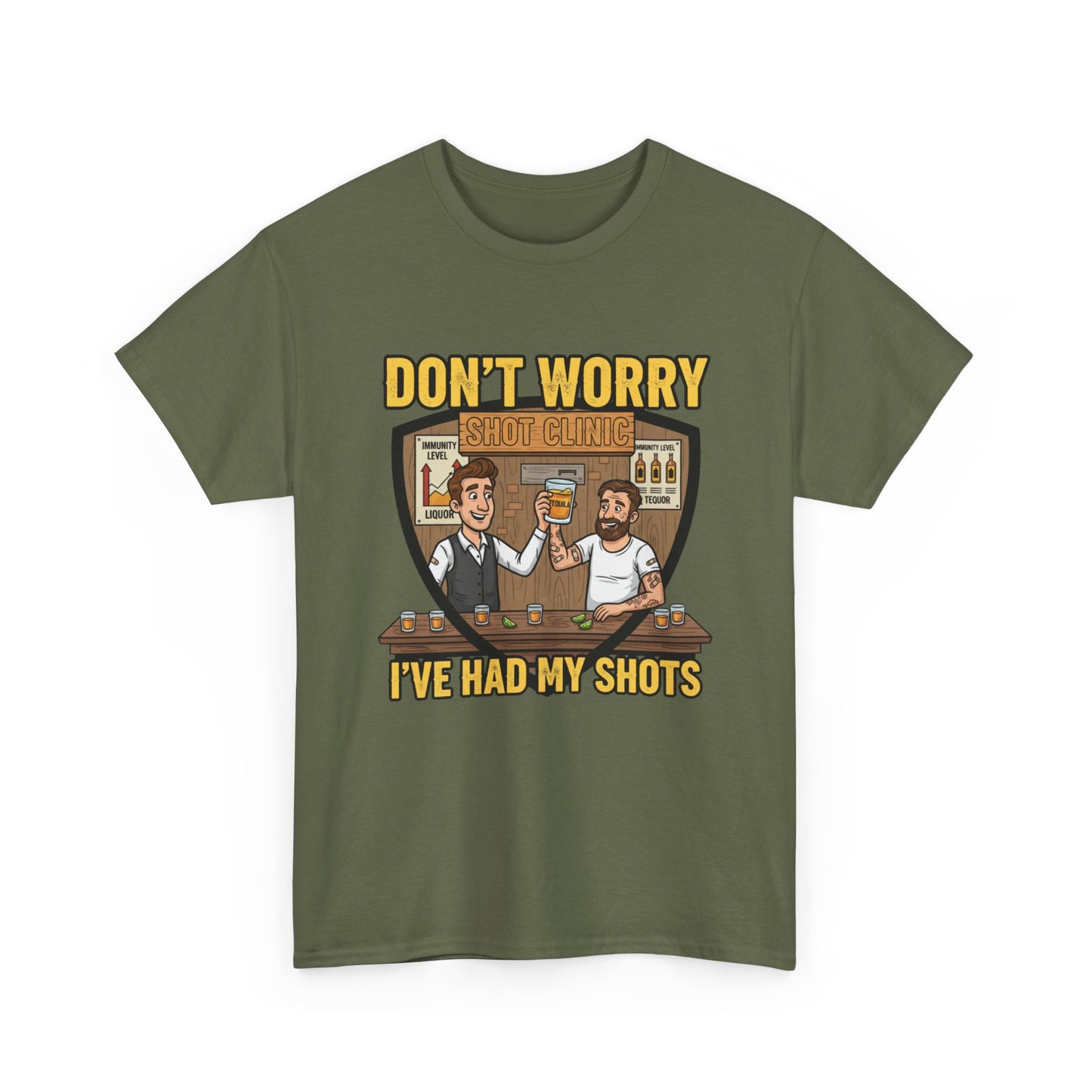 Funny Vaccination Humor Tee, Unisex Heavy Cotton Tee, Vaccine Shots Shirt, Quirky T-Shirt, Gift for Healthcare Workers, COVID-19 Humor [...]