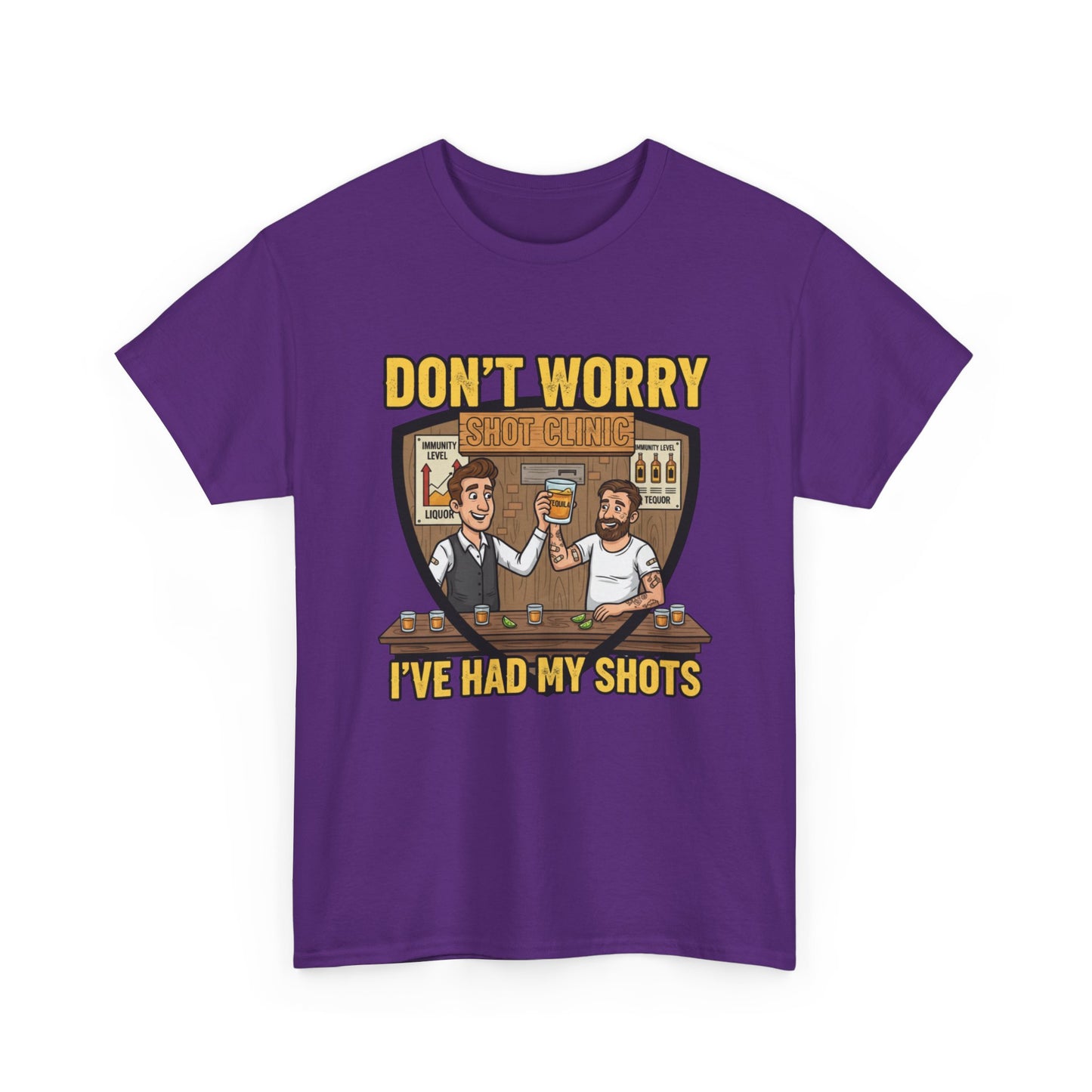 Funny Vaccination Humor Tee, Unisex Heavy Cotton Tee, Vaccine Shots Shirt, Quirky T-Shirt, Gift for Healthcare Workers, COVID-19 Humor [...]