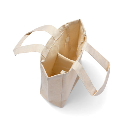Double Wine Tote Bag - "Wine Now, Talk Later" Wine Carrier