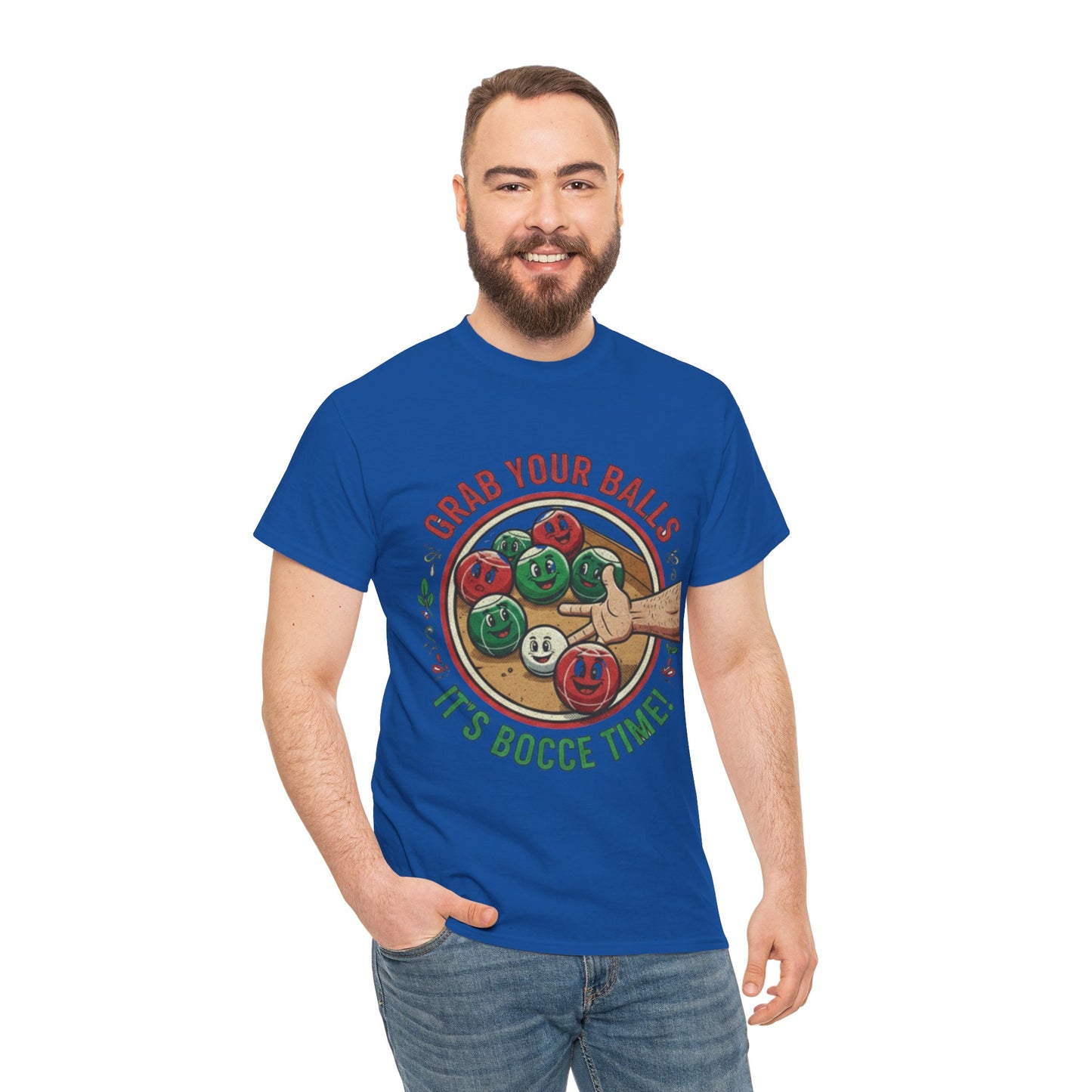 Bocce Ball Humor Tee - Grab Your Balls, It's Bocce Time!