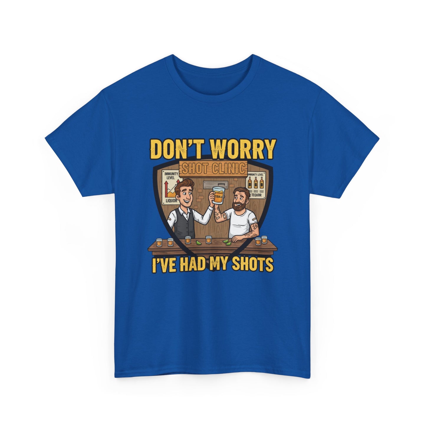 Funny Vaccination Humor Tee, Unisex Heavy Cotton Tee, Vaccine Shots Shirt, Quirky T-Shirt, Gift for Healthcare Workers, COVID-19 Humor [...]