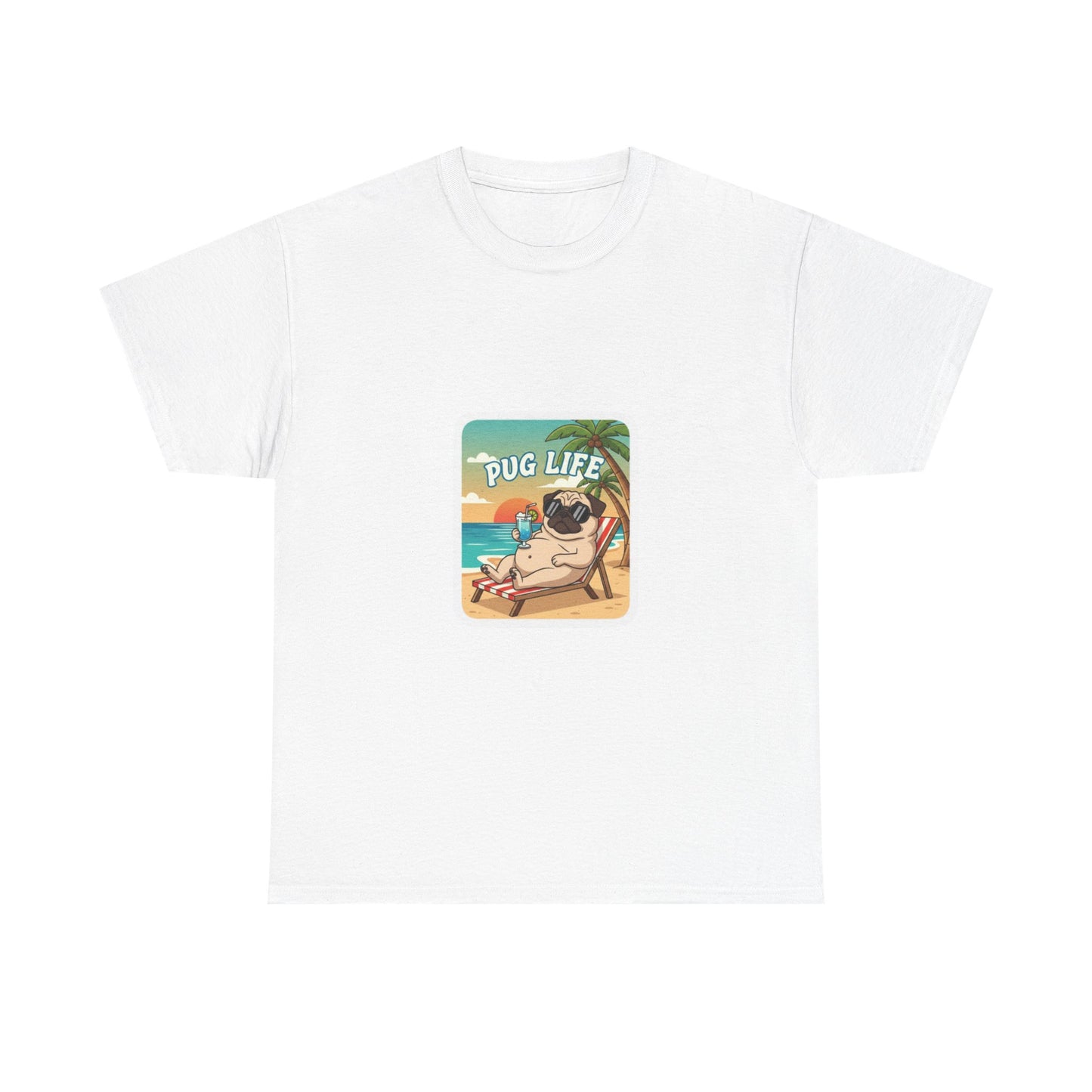 Chill Dog Tee - Unisex Heavy Cotton T-Shirt | Fun Gift for Dog Lovers, Casual Wear, Pet Owner Gifts, Summer Vibes, Beach Outfits