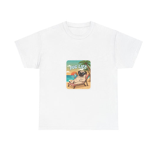 Chill Dog Tee - Unisex Heavy Cotton T-Shirt | Fun Gift for Dog Lovers, Casual Wear, Pet Owner Gifts, Summer Vibes, Beach Outfits