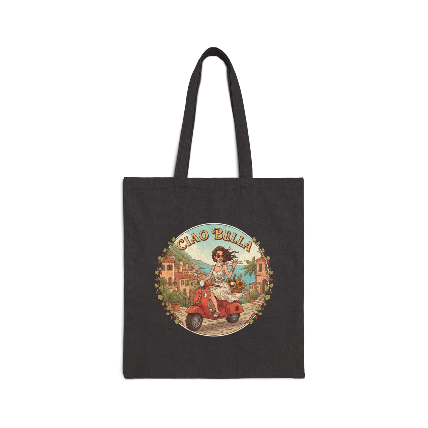 Ciao Bella Cotton Canvas Tote Bag - Stylish & Eco-Friendly Shopping Bag