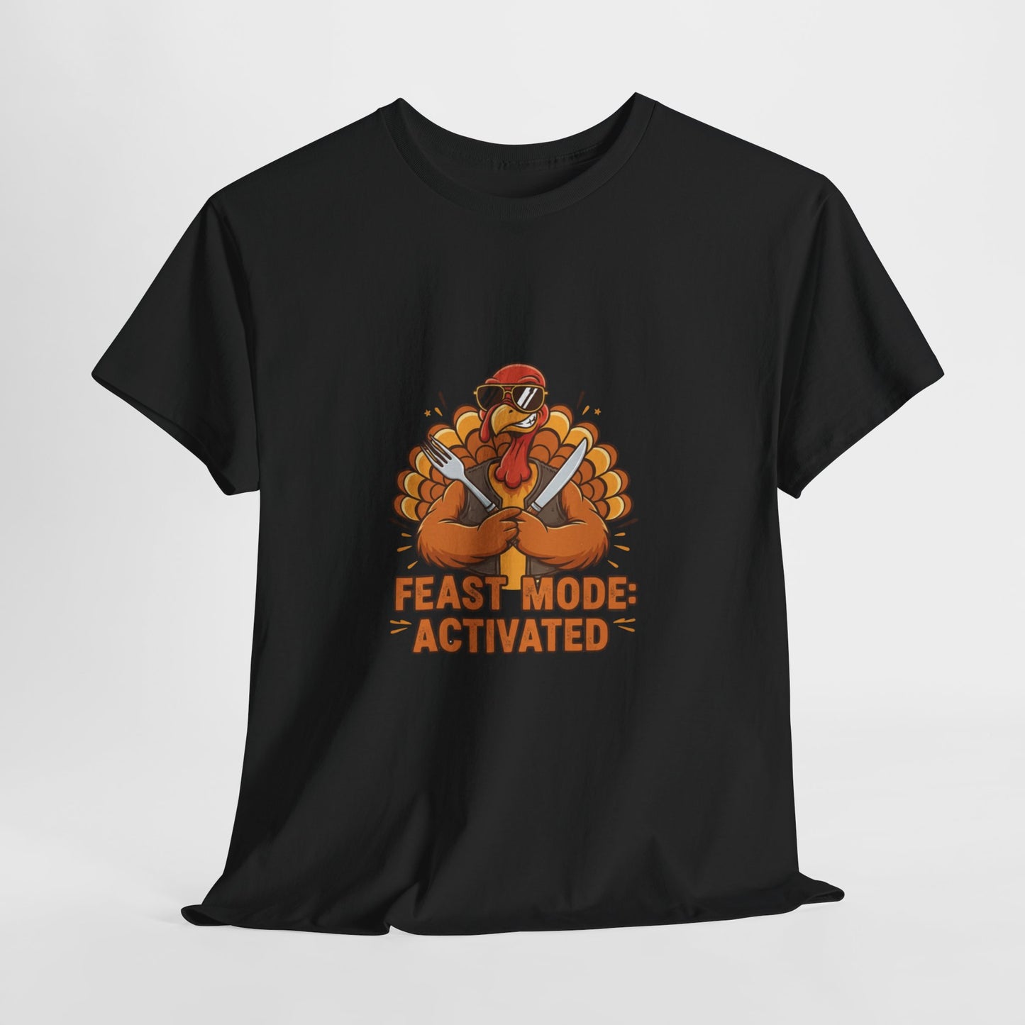 Thanksgiving Feast Mode Unisex Heavy Cotton Tee