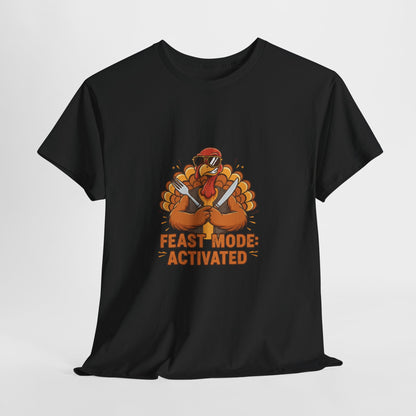 Thanksgiving Feast Mode Unisex Heavy Cotton Tee