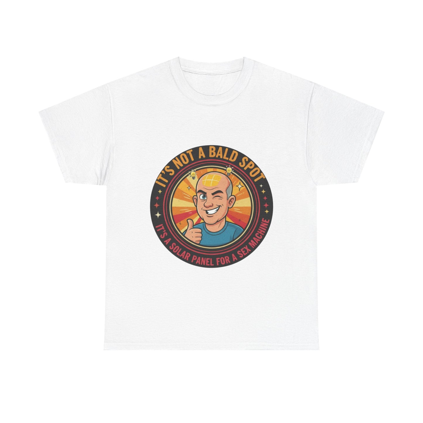 Funny Bald Spot T-Shirt, Perfect Gift for Dad, Casual Wear for Balding Friends