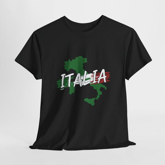 Italia Heavy Cotton Tee - Comfortable Unisex Shirt with Italy Design