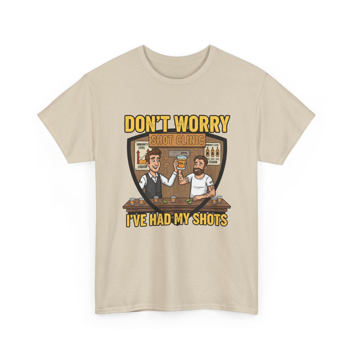 Funny Vaccination Humor Tee, Unisex Heavy Cotton Tee, Vaccine Shots Shirt, Quirky T-Shirt, Gift for Healthcare Workers, COVID-19 Humor [...]